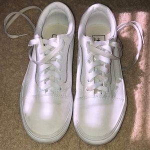 WHITE VANS OLD SKOOL PLATFORM